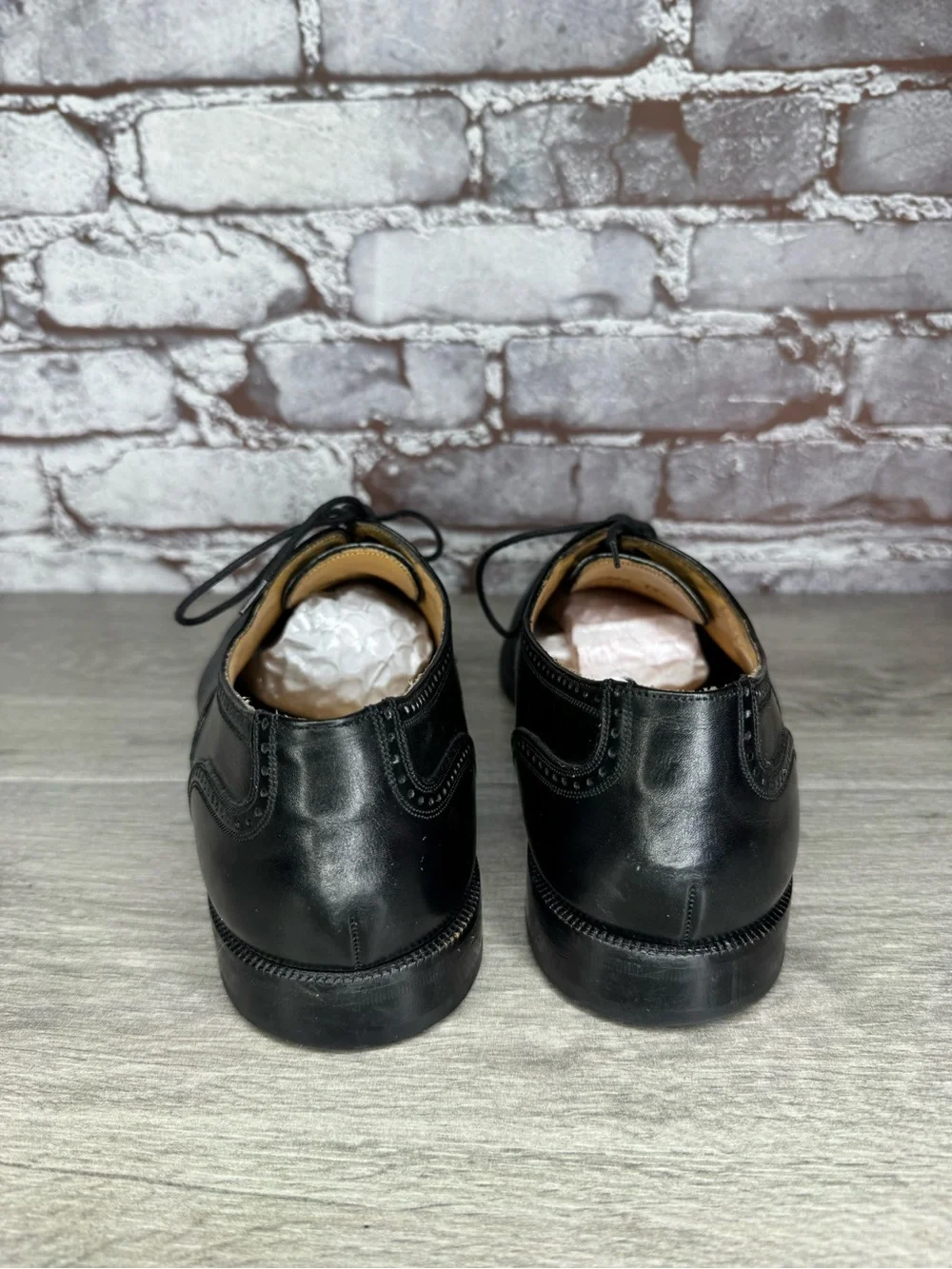 Mezlan Florence Black Leather Cap Toe Oxfords Dress Shoes Men Sz 9M US/42EU